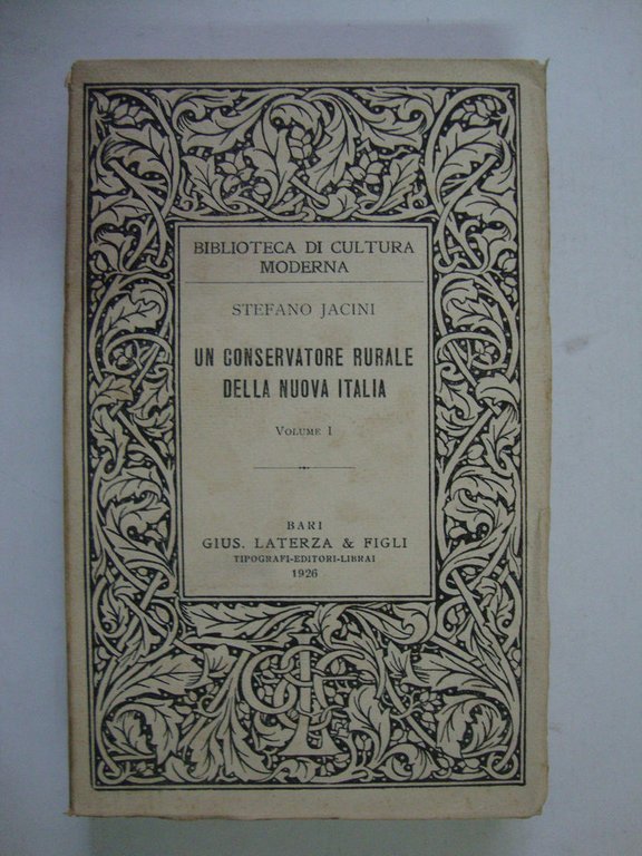 Un conservatore rurale della Nuova Italia