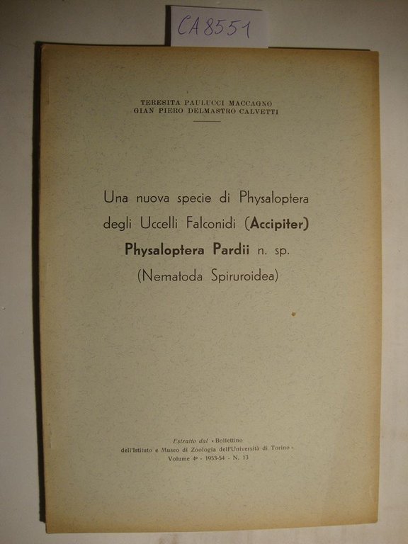Una nuova specie di Physaloptera degli Uccelli Falconidi (Accipiter) Physaloptera … | Immagine Gallery 2