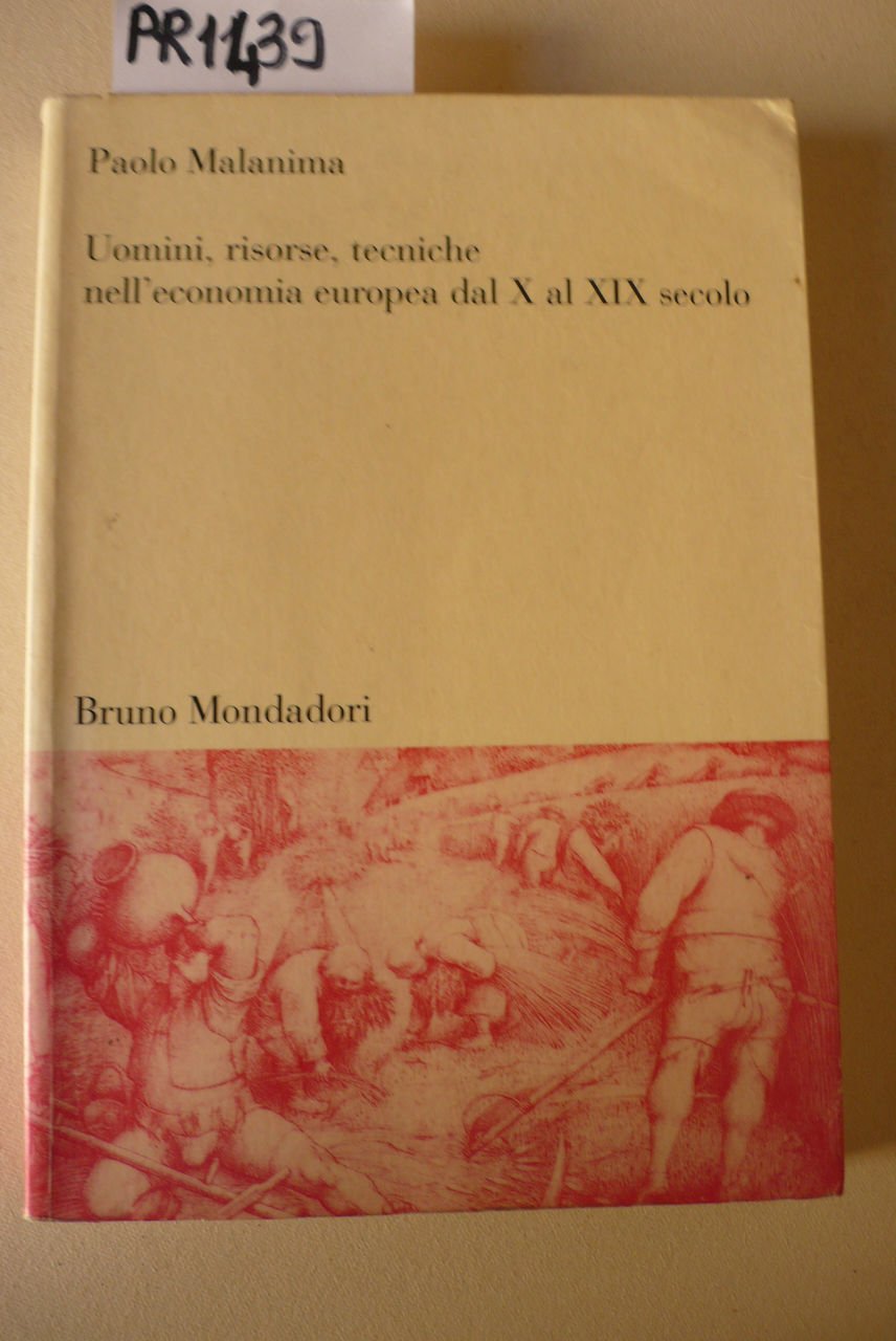 Uomini, risorse, tecniche nell'economia europea dal X al XIX secolo