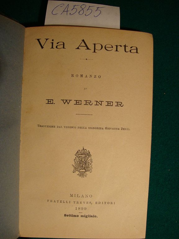 Via Aperta - Romanzo