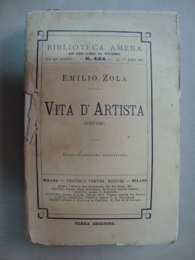 Vita d'artista (Lœuvre)