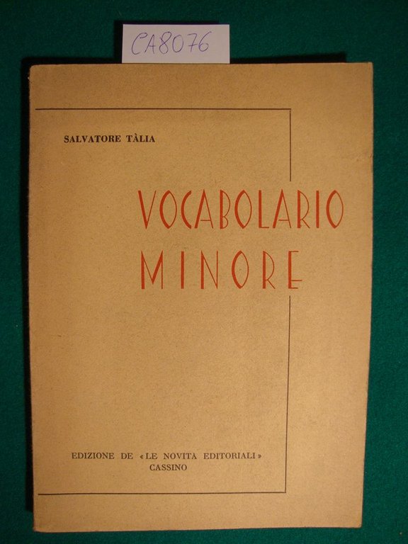 Vocabolario Minore