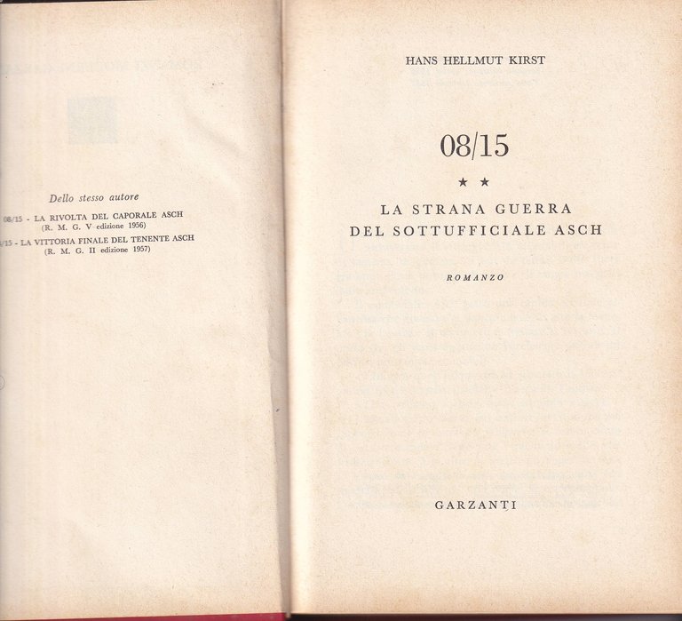 08/15 LA STRANA GUERRA DEL SOTTUFFICIALE ASCH- ROMANZO | Immagine Gallery 3