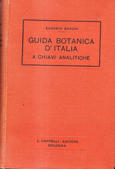 GUIDA BOTANICA D'ITALIA- A CHIAVI ANALITICHE