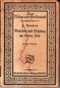 MAHRHEIT UND DICHTUNG IM LEBEN JESU- AUS NATUR UND TEIFTESWELT | Immagine principale