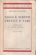 SAGGI E SCRITTI CRITICI E VARI - SAGGI CRITICI