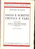 SAGGI E SCRITTI CRITICI E VARI - SAGGI CRITICI STUDI …