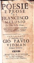 POESIE E PROSE DI FRANCESCO MELOSIO | Immagine principale