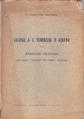 ACCUSE A S. TOMMASO D'AQUINO DI ANASTASIO FILOCALO- SULLA RIVISTA