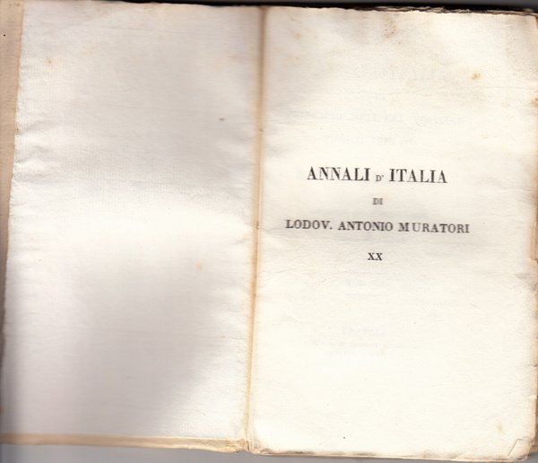 ANNALI D'ITALIA DAL PRINCIPIO DELL'ERA VOLGARE SINO ALL'ANNO 1750- COMPILATI …