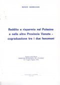 REDDITO E RISPARMIO NEL POLESINE E NELLE ALTRE PROVINCIE VENETE …