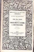 RINASCIMENTO RIFORMA E CONTRORIFORMA 2 VOLUMI- STORIA DELLA FILOSOFIA PARTE TERZA