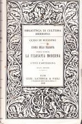 LA FILOSOFIA MODERNA CINQUE VOLUMI IN SEI TOMI- STORIA DELLA FILOSOFIA PARTE QUARTA