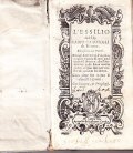 L'ESSILIO DEL SIG. FABIO CAROFIGLI DI BITONTO DIVISO IN SEI PARTI CON ALTRE SUE RIME A DIVERSI SIGNORI