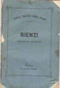 RIENZI - LIBRETTO IN TRE EPOCHE