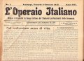 L'OPERAIO ITALIANO ANNO XVI 1913- ORGANO SETTIMANALE IN LINGUA ITALIANA … | Immagine principale