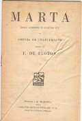 MARTA - OPERA SEMISERIA IN QUATTRO ATTI