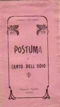 POSTUMA E CANTO DELL' ODIO