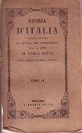 STORIA D'ITALIA CONTINUATA DA QUELLA DEL GUICCIARDINI SINO AL 1789 …