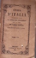 STORIA D'ITALIA CONTINUATA DA QUELLA DEL GUICCIARDINI SINO AL 1789 …