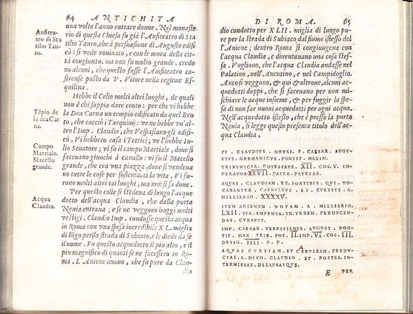 LE ANTICHITA DELLA CITTA DI ROMA BREVISSIMAMENTE RACCOLTE DA CHIUNQUE …