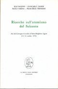 RICERCHE SULL'ATOMISMO DEL SEICENTO- ATTI DEL CONVEGNO DI STUDIO DI …
