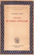 STUDI DI POESIA POPOLARE- OPERE COMPLETE DI GIUSEPPE PITRE' VOL. …