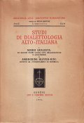 STUDI DI DIALETTOLOGIA ALTO-ITALIANA- I MARIO GUALZATA: DI ALCUNI NOMI …