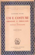 USI E COSTUMI, CREDENZE E PREGIUDIZI DEL POPOLO SICILIANO - …
