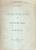 RIVISTA DI ANTROPOLOGIA VOL. XVI FASC. II-III 1911- ATTI DELLA …