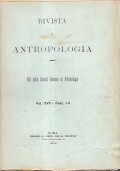 RIVISTA DI ANTROPOLOGIA VOL. XVII FASC. I-II 1912- ATTI DELLA …