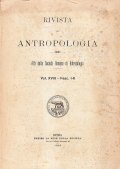 RIVISTA DI ANTROPOLOGIA VOL. XVIII FASC. I-II 1913- ATTI DELLA …
