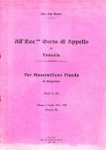ALL'ECC.MA CORTE DI APPELLO DI VENEZIA - PER MASSIMILIANO PINEDA …