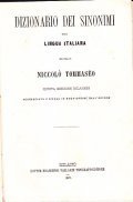 DIZIONARIO DEI SINONIMI DELLA LINGUA ITALIANA VOLUME PRIMO A-L- QUINTA …