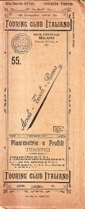 PLANIMETRIE E PROFILI TURISTICI N. 55 ARSOLI TIVOLI ROMA