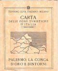 CARTA DELLE ZONE TURISTICHE D'ITALIA SCALA 1:50.000 PALERMO, LA CONCA D'ORO E DINTORNI