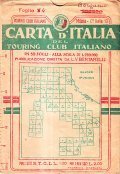 CARTA D'ITALIA DEL TOURING CLUB ITALIANO FOGLIO 4 BERGAMO- IN 58 FOGLI ALLA SCALA DI 1:250.000