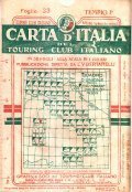 CARTA D'ITALIA DEL TOURING CLUB ITALIANO FOGLIO 33 TEMPIO PAUSANIA- … | Immagine principale