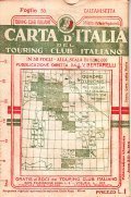 CARTA D'ITALIA DEL TOURING CLUB ITALIANO FOGLIO 55 CALTANISETTA- IN …