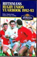 ROTHMANS RUGBY UNION YEARBOOK 1992 - 93