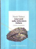 INTERVENTI SULLA LETTERATURA ITALIANA- L'occhio e la memoria