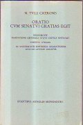 ORATIO CVM SENATVI GRATIAS EGIT