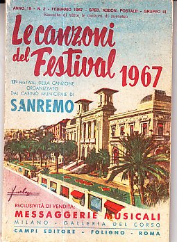 LE CANZONI DEL FESTIVAL - 17mo FESTIVAL DELLA CANZONE ORGANIZZATO …