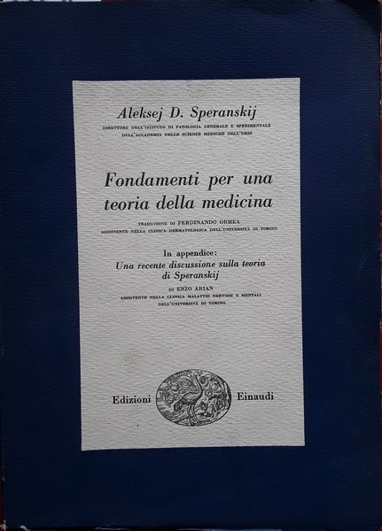Fondamenti per una teoria della medicina