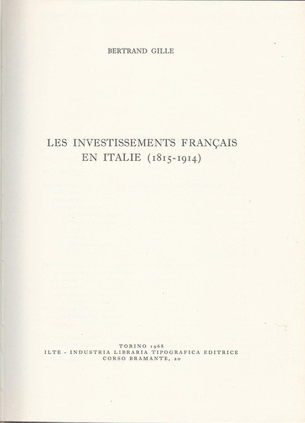 Les investissements français en Italie (1815-1914) | Immagine principale