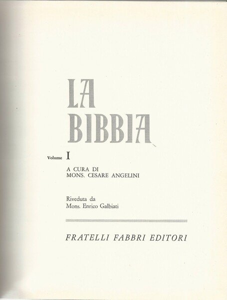 La bibbia. 5 Volumi + La storia della Chiesa