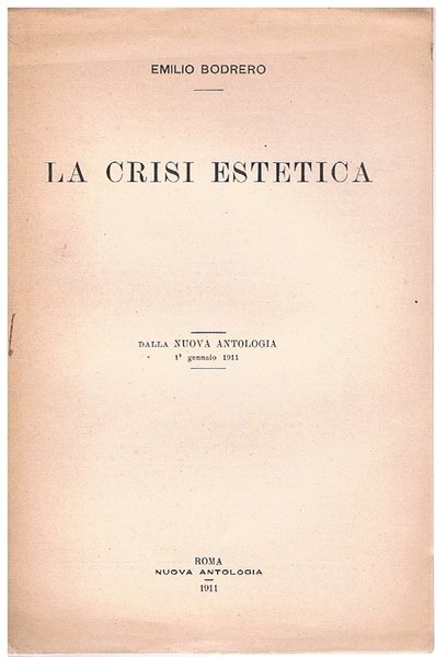 La crisi estetica