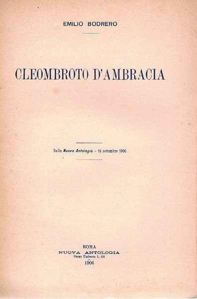 Cleombroto d'Ambracia