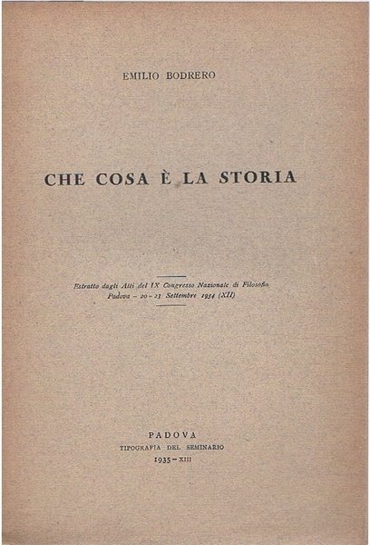 Che cosa è la storia