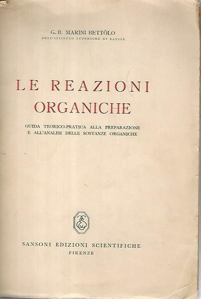 Le reazioni organiche